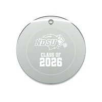 Jardine NDSU Bison 3.25" Class of 2026 Round Glass Ornament
