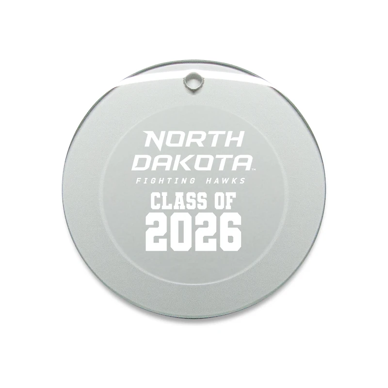 Jardine North Dakota 3.25" Class of 2026 Round Glass Ornament