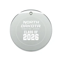 Jardine North Dakota 3.25" Class of 2026 Round Glass Ornament