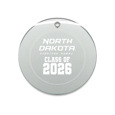 Jardine North Dakota 3.25" Class of 2026 Round Glass Ornament