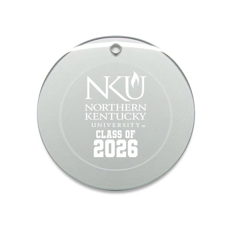 Jardine Northern Kentucky University Norse 3.25" Class of 2026 Round Glass Ornament