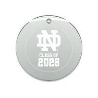 Jardine Notre Dame Fighting Irish 3.25" Class of 2026 Round Glass Ornament