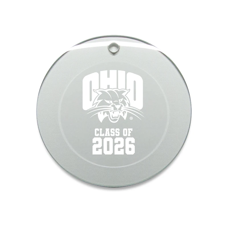 Jardine Ohio Bobcats 3.25" Class of 2026 Round Glass Ornament