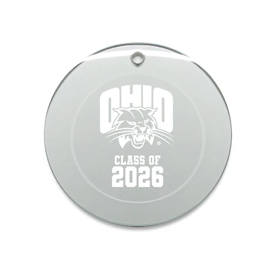 Jardine Ohio Bobcats 3.25" Class of 2026 Round Glass Ornament