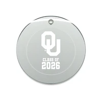 Jardine Oklahoma Sooners 3.25" Class of 2026 Round Glass Ornament
