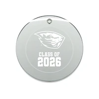 Jardine Oregon State Beavers 3.25" Class of 2026 Round Glass Ornament
