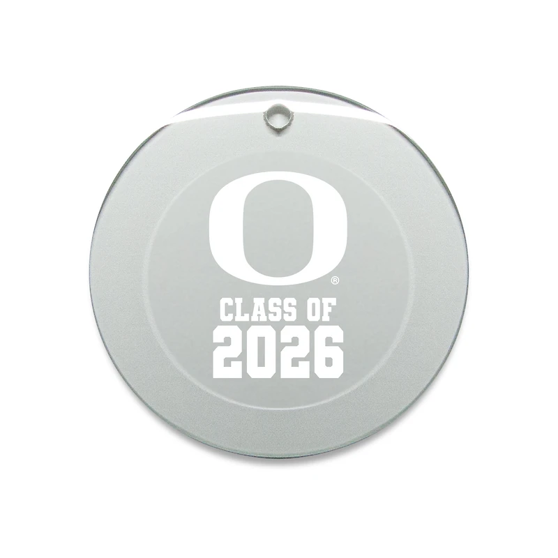 Jardine Oregon Ducks 3.25" Class of 2026 Round Glass Ornament