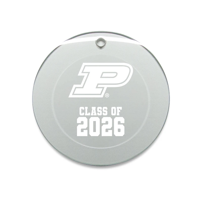 Jardine Purdue Boilermakers 3.25" Class of 2026 Round Glass Ornament