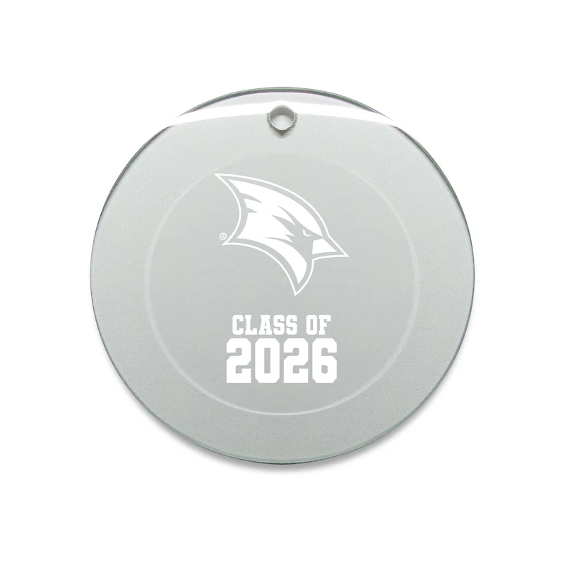 Jardine Saginaw Valley State Cardinals 3.25" Class of 2026 Round Glass Ornament