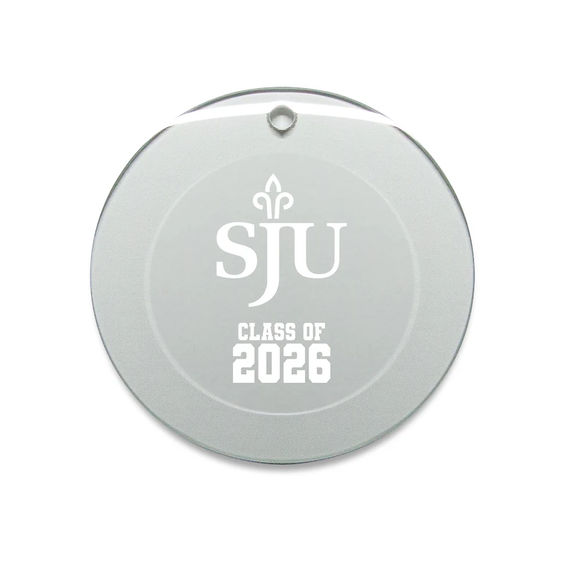Jardine Saint Joseph's Hawks 3.25" Class of 2026 Round Glass Ornament
