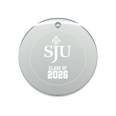 Jardine Saint Joseph's Hawks 3.25" Class of 2026 Round Glass Ornament