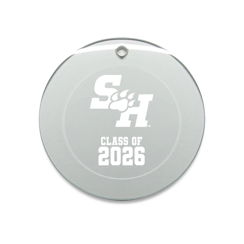 Jardine Sam Houston State Bearkats 3.25" Class of 2026 Round Glass Ornament