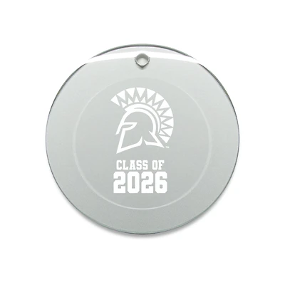 Jardine San Jose State Spartans 3.25" Class of 2026 Round Glass Ornament