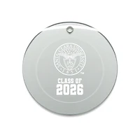Jardine Santa Clara Broncos 3.25" Class of 2026 Round Glass Ornament
