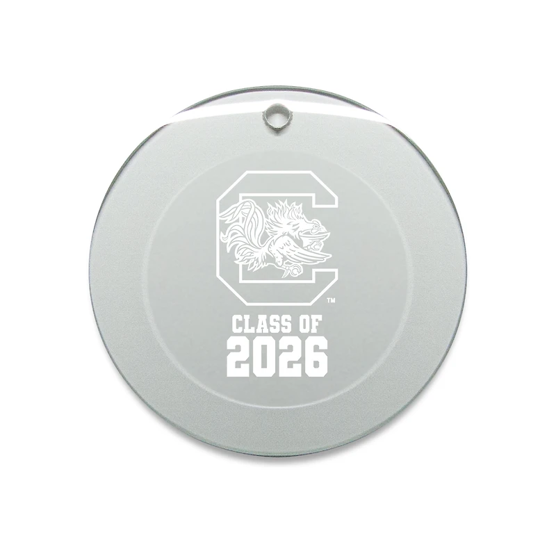Jardine South Carolina Gamecocks 3.25" Class of 2026 Round Glass Ornament