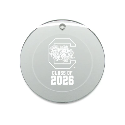 Jardine South Carolina Gamecocks 3.25" Class of 2026 Round Glass Ornament