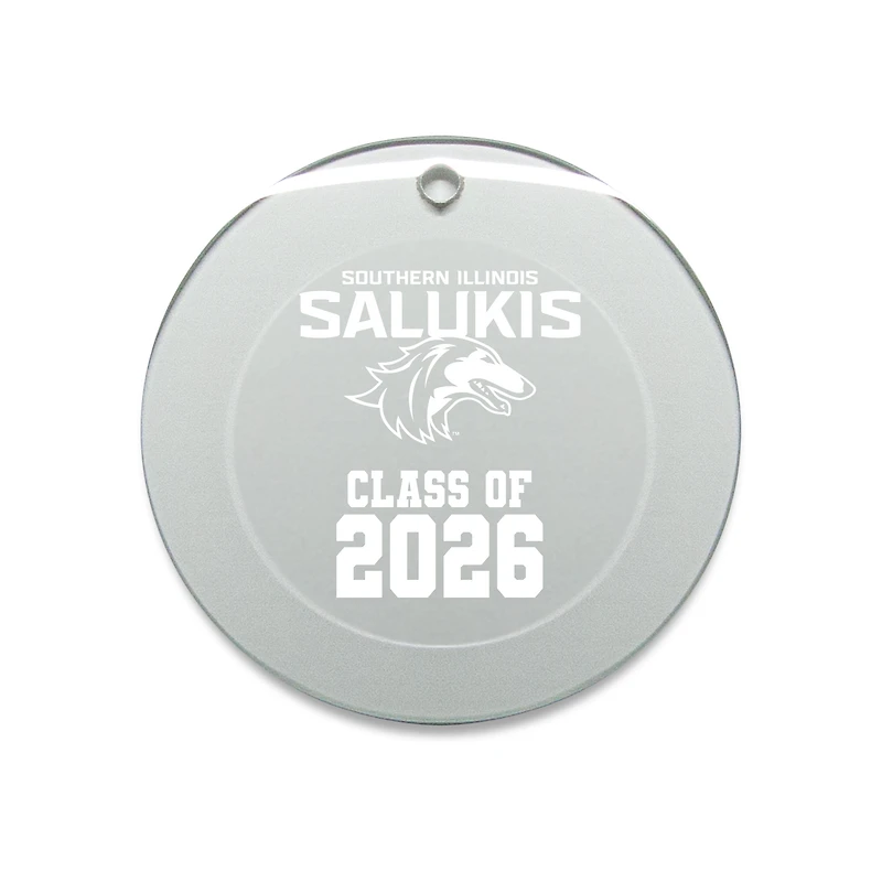 Jardine Southern Illinois Salukis 3.25" Class of 2026 Round Glass Ornament