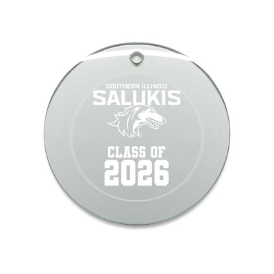 Jardine Southern Illinois Salukis 3.25" Class of 2026 Round Glass Ornament