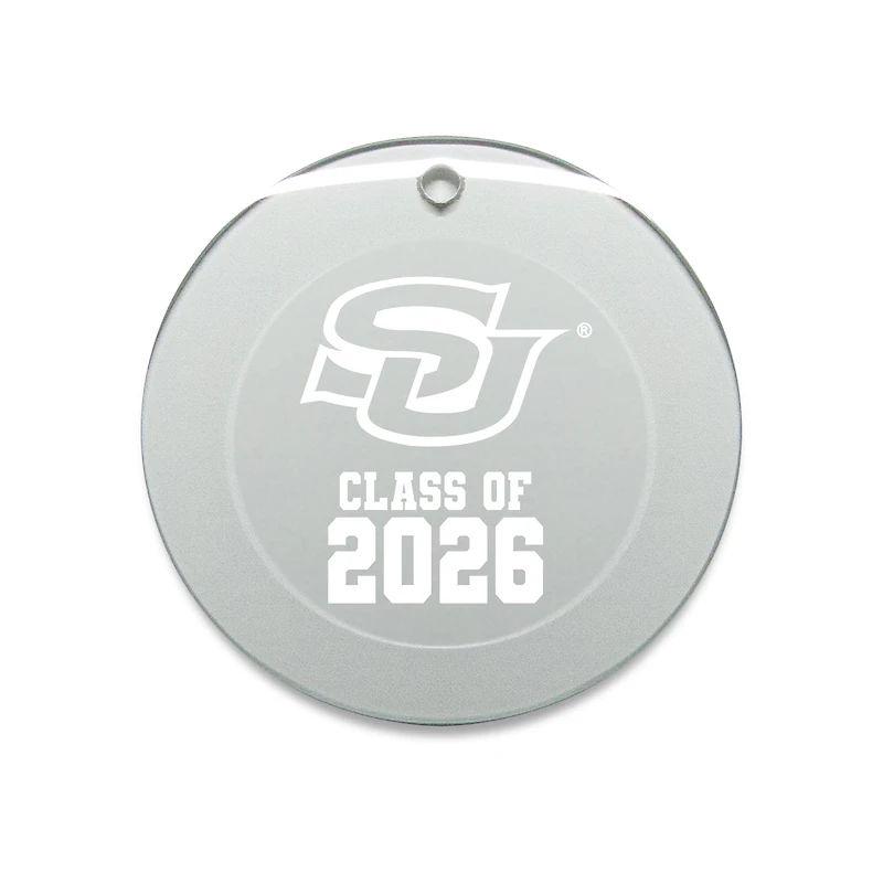 Jardine Southern University Jaguars 3.25" Class of 2026 Round Glass Ornament