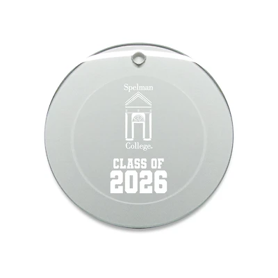 Jardine Spelman College Jaguars 3.25" Class of 2026 Round Glass Ornament