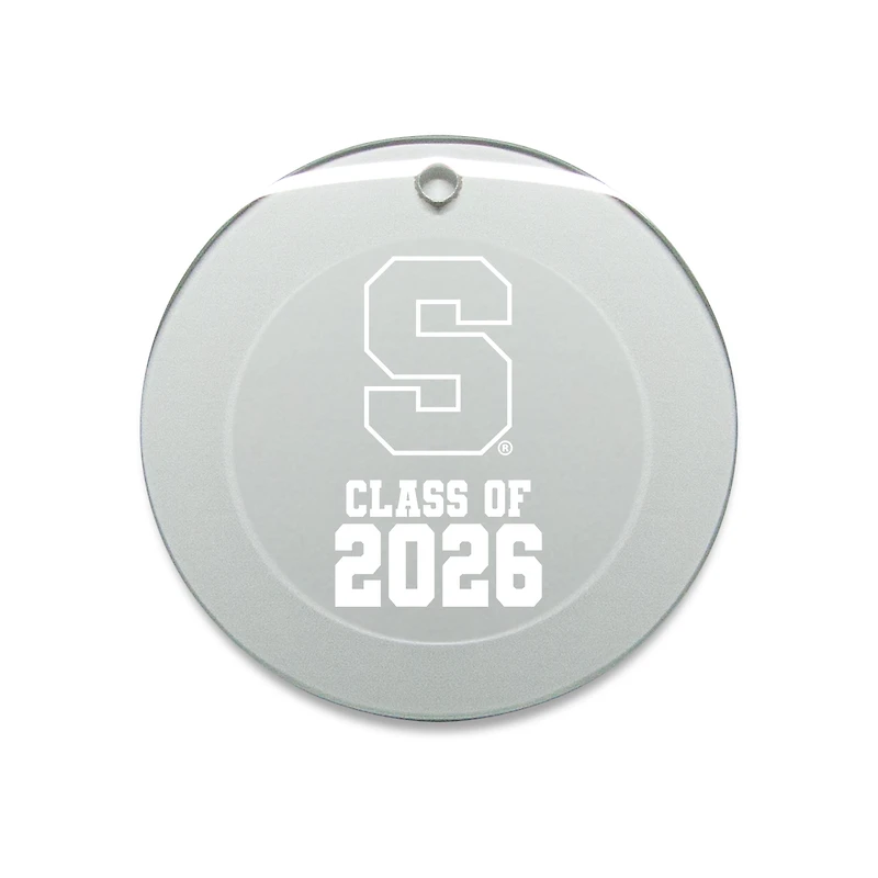 Jardine Syracuse Orange 3.25" Class of 2026 Round Glass Ornament