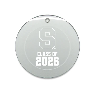 Jardine Syracuse Orange 3.25" Class of 2026 Round Glass Ornament