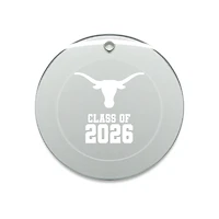 Jardine Texas Longhorns 3.25" Class of 2026 Round Glass Ornament