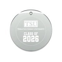 Jardine Texas Southern Tigers 3.25" Class of 2026 Round Glass Ornament