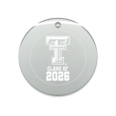 Jardine Texas Tech Red Raiders 3.25" Class of 2026 Round Glass Ornament