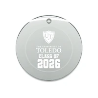 Jardine Toledo Rockets 3.25" Class of 2026 Round Glass Ornament
