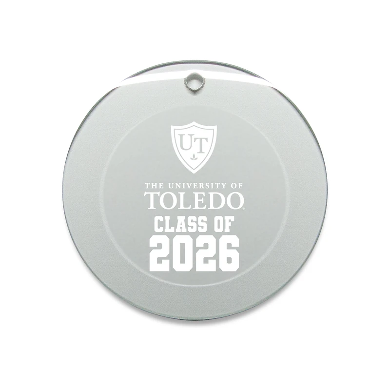 Jardine Toledo Rockets 3.25" Class of 2026 Round Glass Ornament