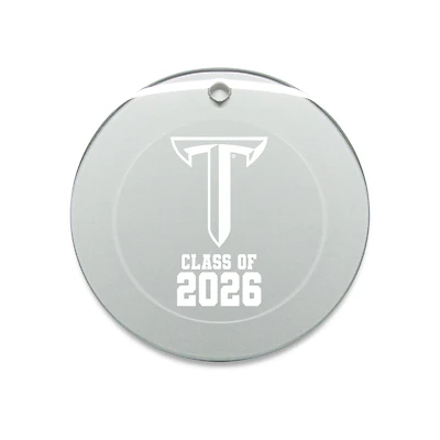 Jardine Troy University Trojans 3.25" Class of 2026 Round Glass Ornament