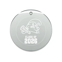 Jardine Tulane Green Wave 3.25" Class of 2026 Round Glass Ornament