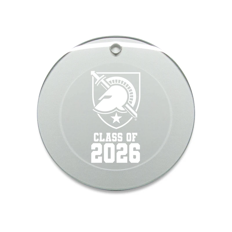 Jardine Army Black Knights 3.25" Class of 2026 Round Glass Ornament
