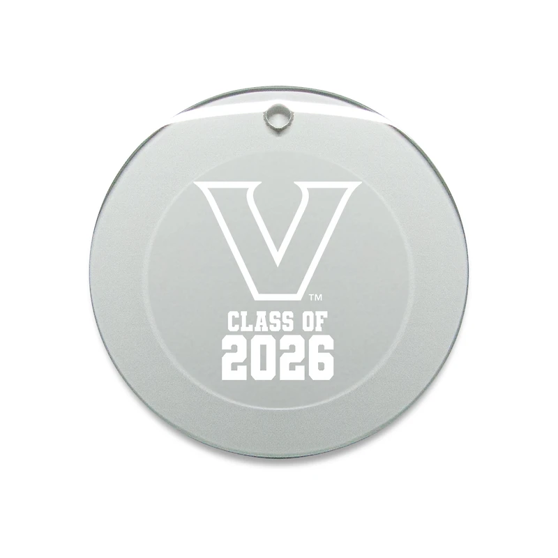 Jardine Vanderbilt Commodores 3.25" Class of 2026 Round Glass Ornament