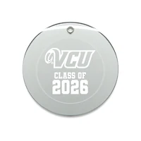 Jardine VCU Rams 3.25" Class of 2026 Round Glass Ornament