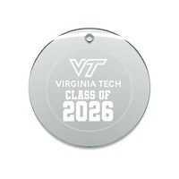 Jardine Virginia Tech Hokies 3.25" Class of 2026 Round Glass Ornament