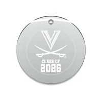 Jardine Virginia Cavaliers 3.25" Class of 2026 Round Glass Ornament