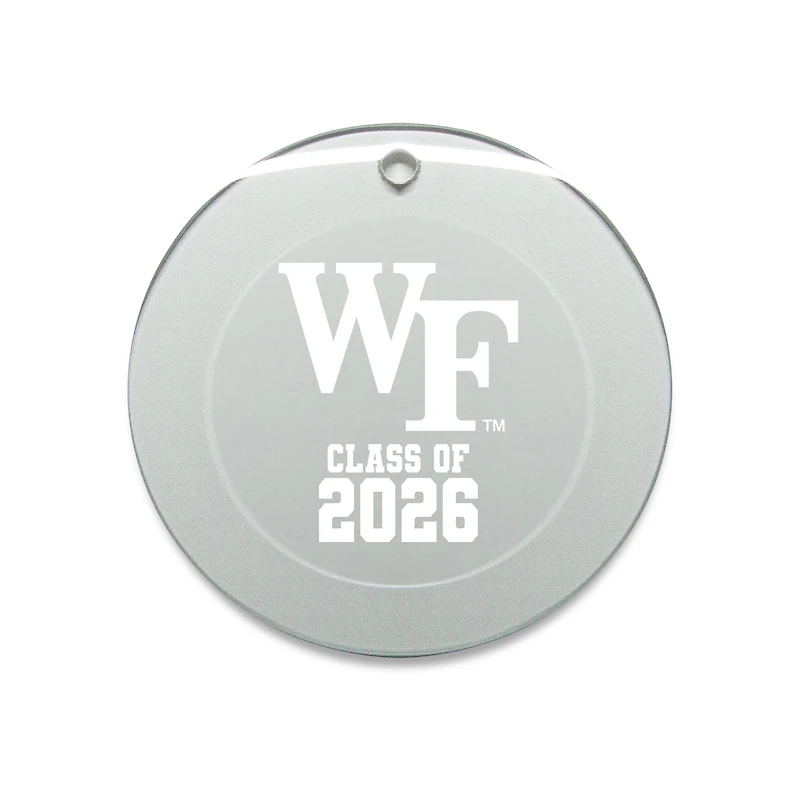 Jardine Wake Forest Demon Deacons 3.25" Class of 2026 Round Glass Ornament