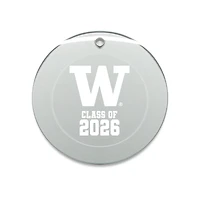 Jardine Washington Huskies 3.25" Class of 2026 Round Glass Ornament