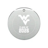 Jardine West Virginia Mountaineers 3.25" Class of 2026 Round Glass Ornament
