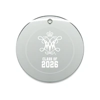 Jardine William & Mary Tribe 3.25" Class of 2026 Round Glass Ornament