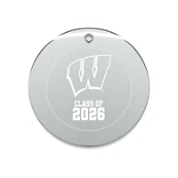 Jardine Wisconsin Badgers 3.25" Class of 2026 Round Glass Ornament