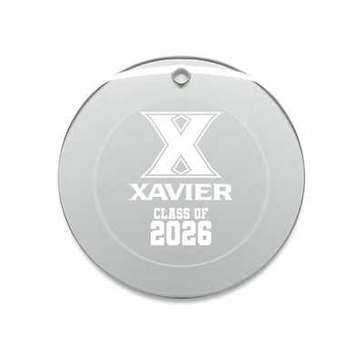 Jardine Xavier Musketeers 3.25" Class of 2026 Round Glass Ornament