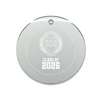 Jardine Yale Bulldogs 3.25" Class of 2026 Round Glass Ornament