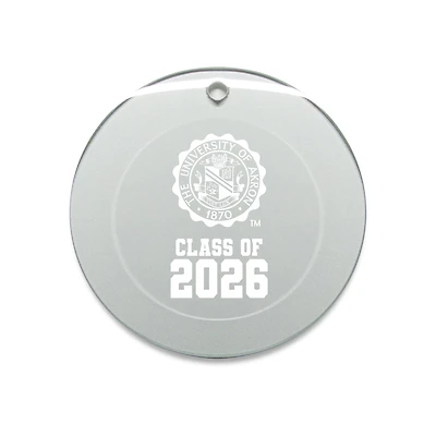 Jardine Akron Zips 3.25" Class of 2026 Round Glass Ornament