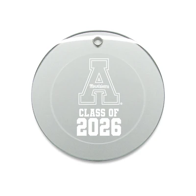 Jardine Appalachian State Mountaineers 3.25" Class of 2026 Round Glass Ornament