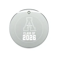 Jardine Appalachian State Mountaineers 3.25" Class of 2026 Round Glass Ornament