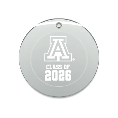 Jardine Arizona Wildcats 3.25" Class of 2026 Round Glass Ornament
