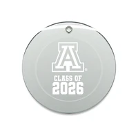 Jardine Arizona Wildcats 3.25" Class of 2026 Round Glass Ornament